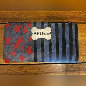 Birds of Prey Harley Quinn “Bruce” Wallet DC Comics Caution Strap Rare Design